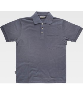 Polo de algodón con un bolsillo en pecho S6507. Workteam3
