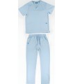 Conjunto sanitario de Casaca + Pantalón microfibra B9130. Workteam15
