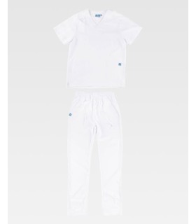 Conjunto sanitario de Casaca + Pantalón microfibra B9130. Workteam21