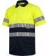 Polo bicolor reflectante de alta visibilidad certificado C3860. Workteam2