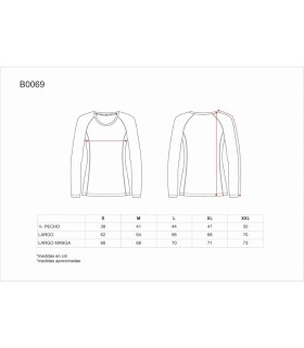 Camiseta técnica elástica de mujer B0069. Workteam9