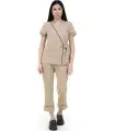 Casaca de mujer entallada y cruzada B9510. Workteam3