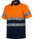 Polo bicolor reflectante de alta visibilidad certificado C3860. Workteam5