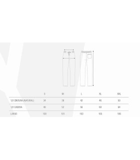 Pantalón de mujer de tejido elástico B9521. Workteam9