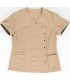 Casaca de mujer entallada y cruzada B9512. Workteam1