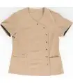 Casaca de mujer entallada y cruzada B9512. Workteam1