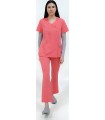 Casaca de mujer entallada y cruzada B9512. Workteam11