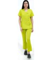 Casaca de mujer entallada y cruzada B9512. Workteam16