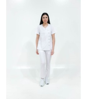 Pantalón de mujer de tejido elástico B9522. Workteam8