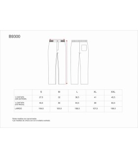 Pantalón sanitario unisex B9300. Workteam10
