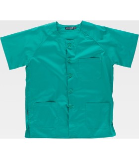 Casaca unisex de cierre botones B9400. Workteam3