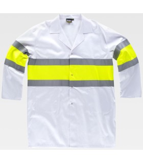 Bata certificada de alta visibilidad C7102. Workteam1
