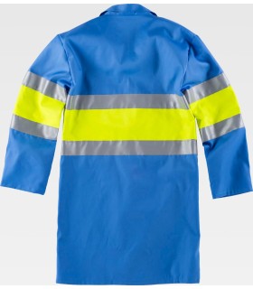 Bata certificada de alta visibilidad C7102. Workteam4