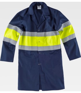 Bata certificada de alta visibilidad C7102. Workteam5