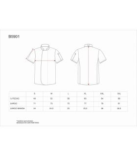 Chaqueta de cocina lavable a 65º B5901. Workteam5
