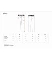 Pantalón de cocina en tejido de pata de gallo clásica B5925. Workteam3