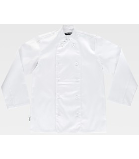 Chaqueta de cocina de doble botón B9002. Workteam3