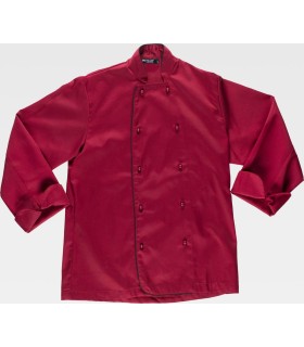 Chaqueta de cocina unisex combinada B9206. Workteam5