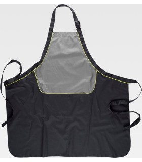 Delantal con peto combinado con un bolsillo M540. Workteam1