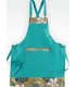 Delantal en tejido canvas estampado antimanchas M758. Workteam1