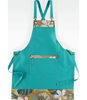 Delantal en tejido canvas estampado antimanchas M758. Workteam1