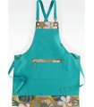 Delantal en tejido canvas estampado antimanchas M758. Workteam1