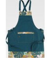 Delantal en tejido canvas estampado antimanchas M758. Workteam3