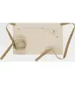 Delantal corto en tejido Canvas con cintas vaqueras M713. Workteam4