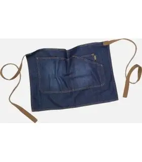 Delantal corto vaquero con bolsillos M711. Workteam1