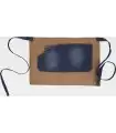 Delantal corto en tejido Canvas combinado con vaquero M721. Workteam1