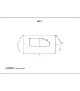 Delantal corto en tejido Canvas M723. Workteam2