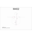 Delantal con peto y hebilla regulable M402. Workteam3