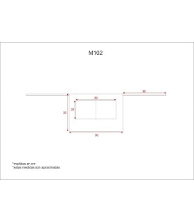 Delantal corto con un bolsillo compartimentado M102. Workteam7