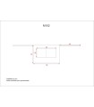 Delantal corto con un bolsillo compartimentado M102. Workteam7