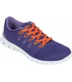Zapatilla deportiva P4001 de rejilla con cordones. Suela EVA en blanco. Workteam