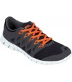 Zapatilla deportiva P4001 de rejilla con cordones. Suela EVA en blanco. Workteam