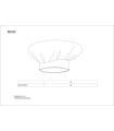 Gorro de cocina de estilo champiñón M609. Workteam13