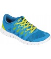 Zapatilla deportiva P4001 de rejilla con cordones. Suela EVA en blanco. Workteam