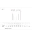 Pantalón de vestir recto con pinzas B9015. Workteam9