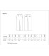 Pantalón de vestir recto con pinzas en poliéster B9014. Workteam3