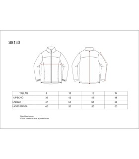 Chaqueta workshell infantil S8130. Workteam3