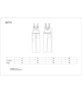 Peto de niño B2701. Workteam15