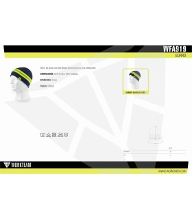 Gorro liso de punto reflectante WFA919. WORKTEAM2
