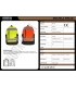 Mochila de alta visibilidad con capacidad para 25L WFA401. Workteam3