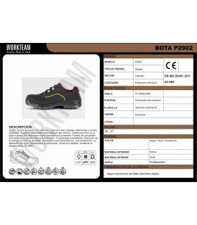 Deportiva de piel nobuk certificada S3 P2902. Workteam7
