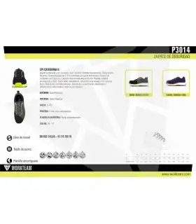 Deportiva libre de metal certificado S1 P3014. Workteam13