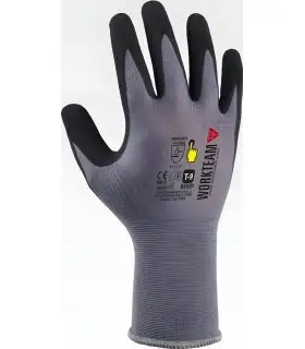 Guante con recubrimiento de nitrilo microporoso G5020. Workteam