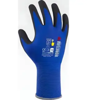 Guante con recubrimiento de nitrilo microporoso G5021. Workteam3