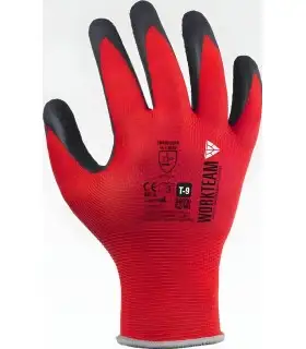 Guante de látex rugoso G6000. Workteam7