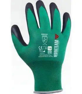 Guante de látex rugoso G6000. Workteam9